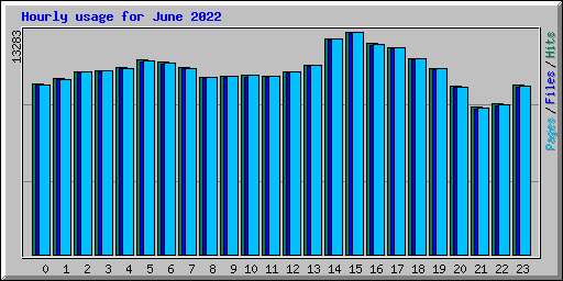 Hourly usage for June 2022